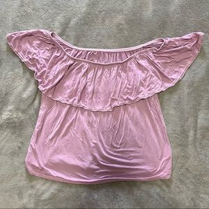 AEO Purple Strapless Top